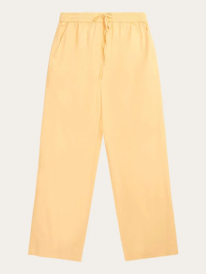 KnowledgeCotton Apparel Pants CHLOE Barrel Highrise Poplin Elastic Waistband Pants Impala 8211 Women KnowledgeCotton Apparel Pants CHLOE Barrel Highrise Poplin Elastic Waistband Pants Impala 8211 Women