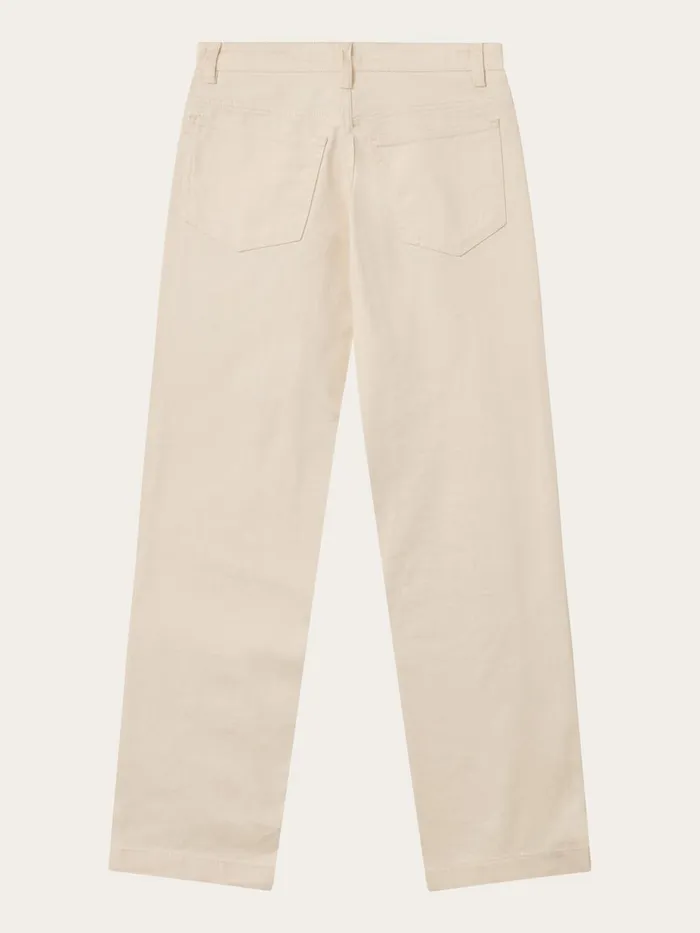 KnowledgeCotton Apparel Pants CHLOE Barrel Highrise Twill 5pocket Pants Buttercream 8211 Women KnowledgeCotton Apparel Pants CHLOE Barrel Highrise Twill 5pocket Pants Buttercream 8211 Women