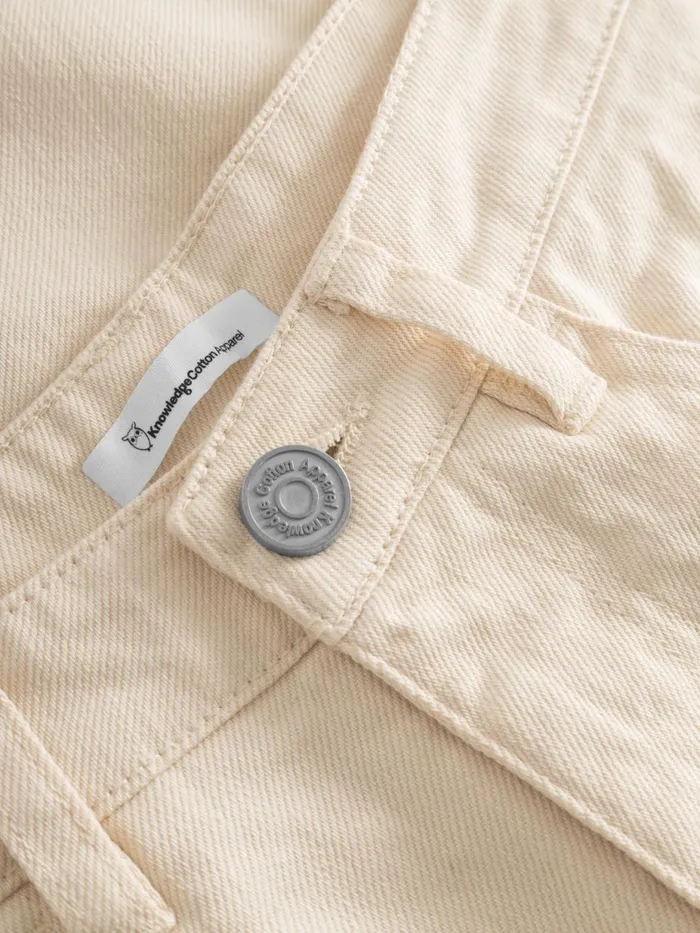 KnowledgeCotton Apparel Pants CHLOE Barrel Highrise Twill 5pocket Pants Buttercream 8211 Women KnowledgeCotton Apparel Pants CHLOE Barrel Highrise Twill 5pocket Pants Buttercream 8211 Women