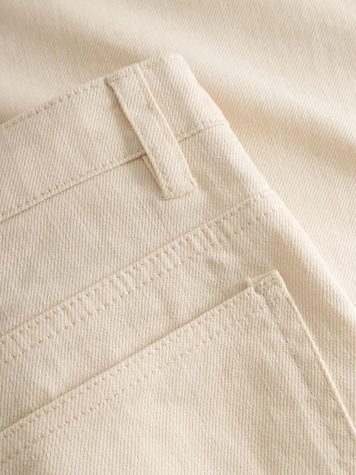 KnowledgeCotton Apparel Pants CHLOE Barrel Highrise Twill 5pocket Pants Buttercream 8211 Women KnowledgeCotton Apparel Pants CHLOE Barrel Highrise Twill 5pocket Pants Buttercream 8211 Women