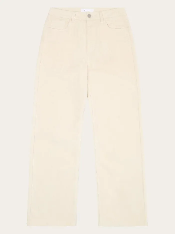 KnowledgeCotton Apparel Pants Organic Cotton Gale Corduroy Pants GOTS Egret 8211 Women KnowledgeCotton Apparel Pants Organic Cotton Gale Corduroy Pants GOTS Egret 8211 Women