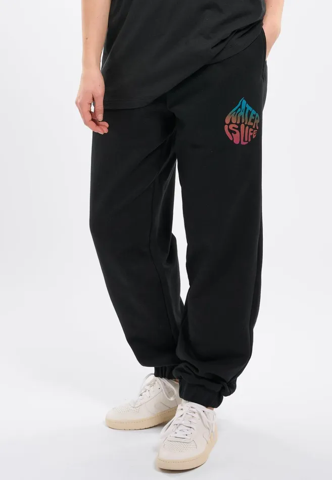 KnowledgeCotton Apparel Pants WATERAID Tapered Fit Sweat Pants Black Jet 8211 Women