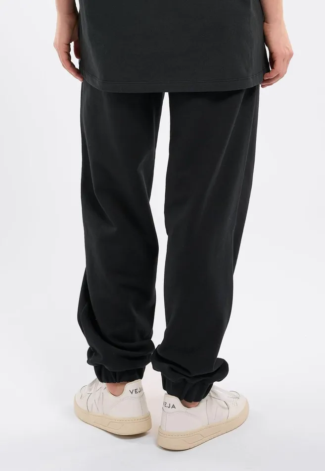 KnowledgeCotton Apparel Pants WATERAID Tapered Fit Sweat Pants Black Jet 8211 Women