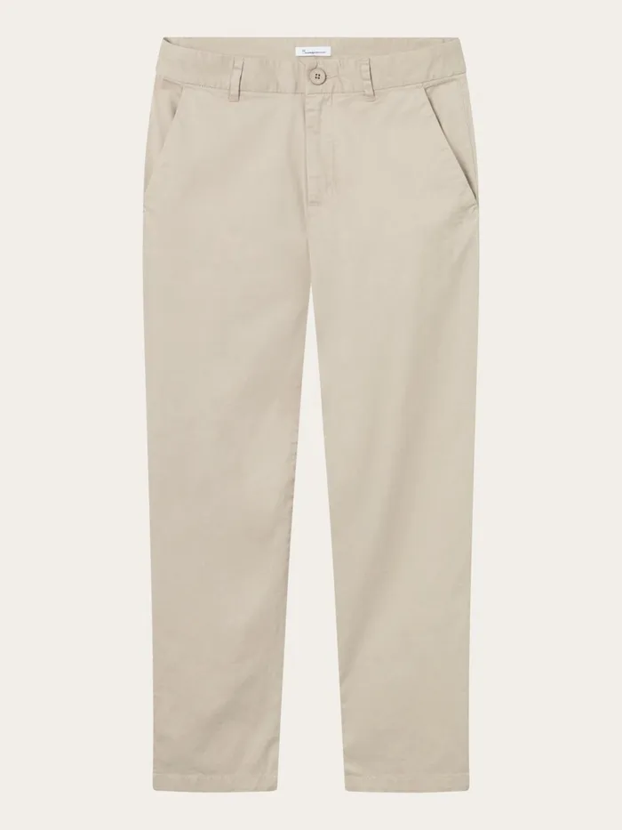KnowledgeCotton Apparel Pants WILLOW Regular Cropped Poplin Chino Light Feather Gray 8211 Women KnowledgeCotton Apparel Pants WILLOW Regular Cropped Poplin Chino Light Feather Gray 8211 Women