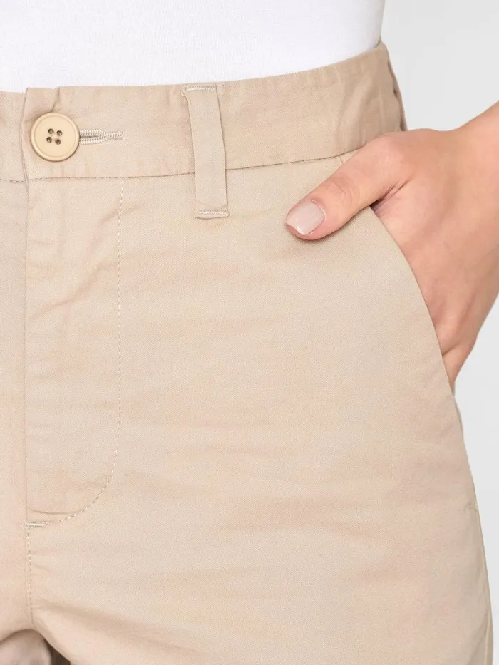 KnowledgeCotton Apparel Pants WILLOW Regular Cropped Poplin Chino Light Feather Gray 8211 Women KnowledgeCotton Apparel Pants WILLOW Regular Cropped Poplin Chino Light Feather Gray 8211 Women