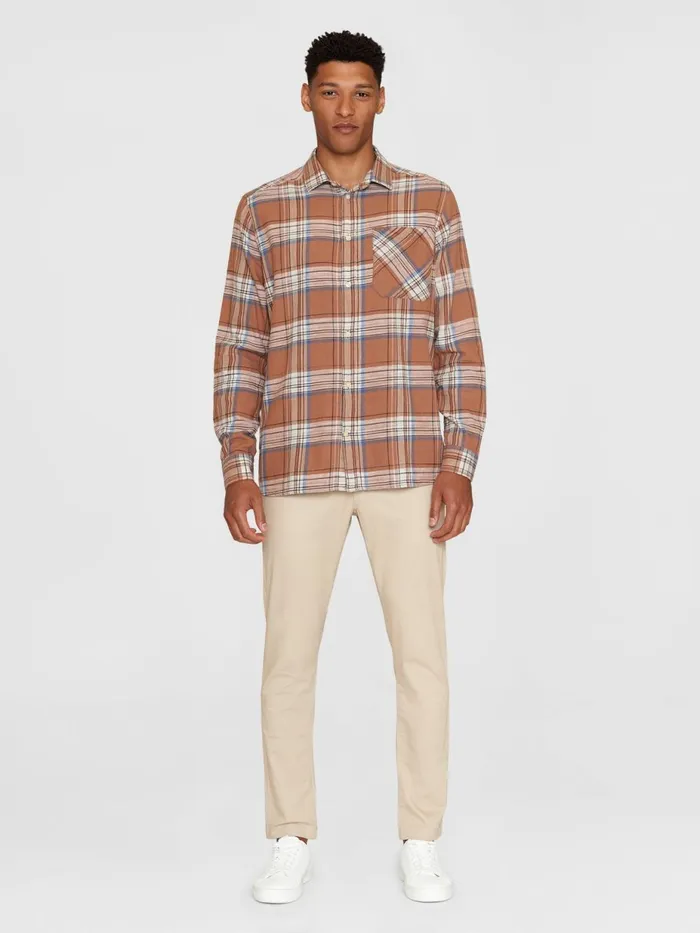 KnowledgeCotton Apparel Shirts Loose Checked Shirt Gotsvegan 8211 Men KnowledgeCotton Apparel Shirts Loose Checked Shirt Gotsvegan 8211 Men