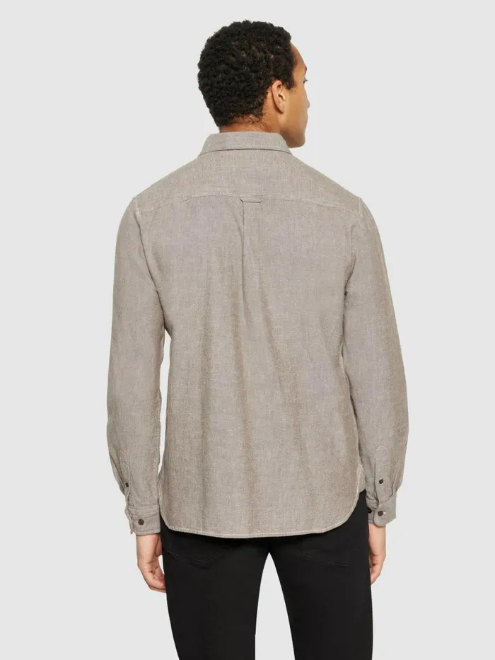 KnowledgeCotton Apparel Shirts Organic Cotton Flannel Shirt GOTS Demitasse brown 8211 Men KnowledgeCotton Apparel Shirts Organic Cotton Flannel Shirt GOTS Demitasse brown 8211 Men