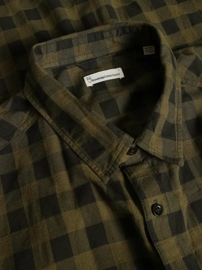 KnowledgeCotton Apparel Shirts Regular Checked Shirt Gotsvegan 8211 Men KnowledgeCotton Apparel Shirts Regular Checked Shirt Gotsvegan 8211 Men