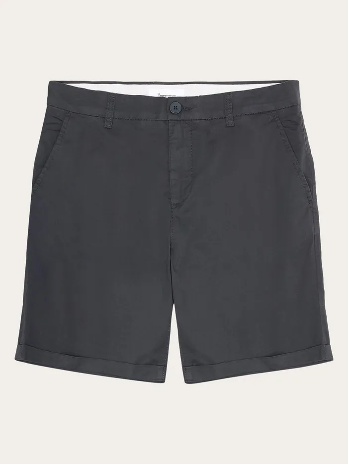 KnowledgeCotton Apparel Shorts CHUCK Regular Chino Poplin Shorts Phantom 8211 Men KnowledgeCotton Apparel Shorts CHUCK Regular Chino Poplin Shorts Phantom 8211 Men