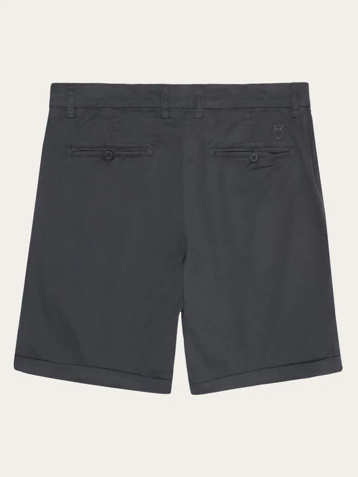 KnowledgeCotton Apparel Shorts CHUCK Regular Chino Poplin Shorts Phantom 8211 Men