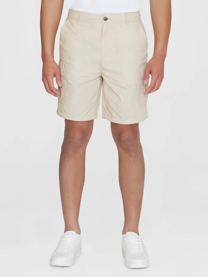 KnowledgeCotton Apparel Shorts FIG Loose Cargo Poplin Shorts Gotsvegan 8211 Men