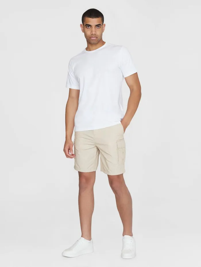 KnowledgeCotton Apparel Shorts FIG Loose Cargo Poplin Shorts Gotsvegan 8211 Men