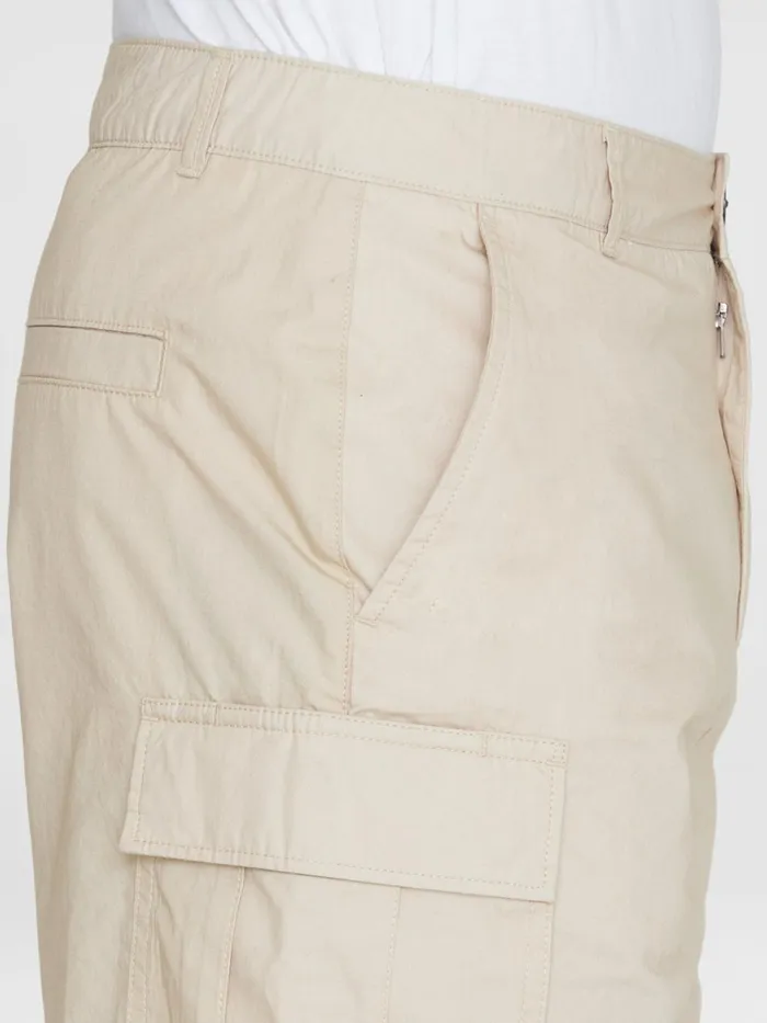 KnowledgeCotton Apparel Shorts FIG Loose Cargo Poplin Shorts Gotsvegan 8211 Men