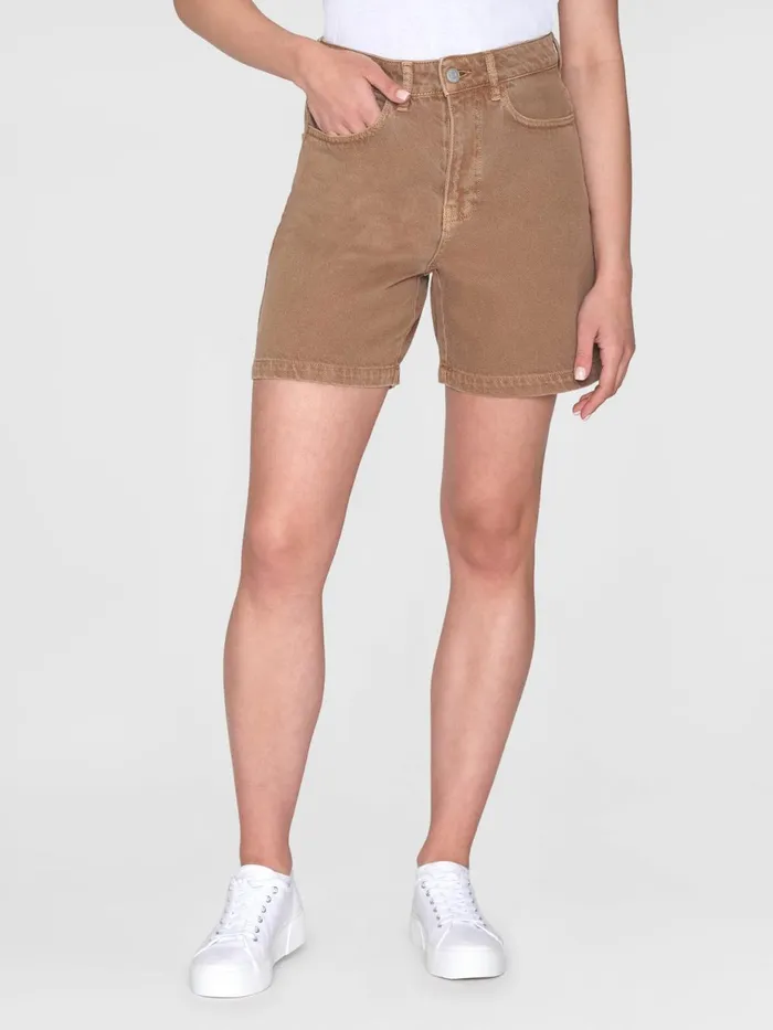 KnowledgeCotton Apparel Shorts GALE Straight Midrise Twill 5pocket Shorts Gotsvegan 8211 Women