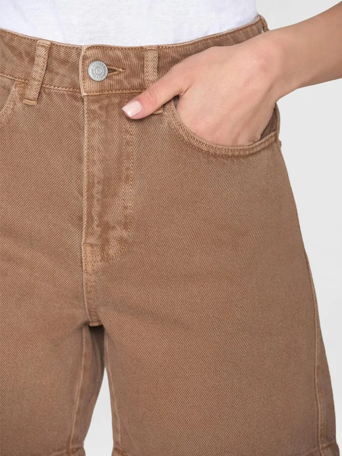 KnowledgeCotton Apparel Shorts GALE Straight Midrise Twill 5pocket Shorts Gotsvegan 8211 Women
