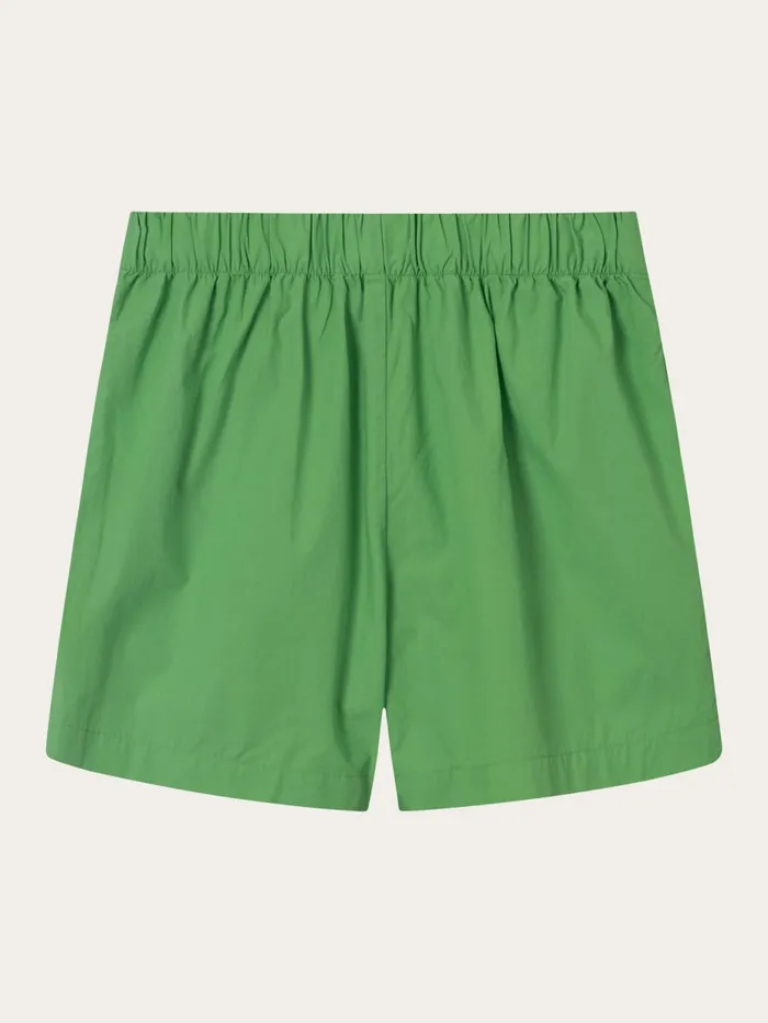 KnowledgeCotton Apparel Shorts Poplin Elastic Waist Shorts Vibrant Green 8211 Women KnowledgeCotton Apparel Shorts Poplin Elastic Waist Shorts Vibrant Green 8211 Women