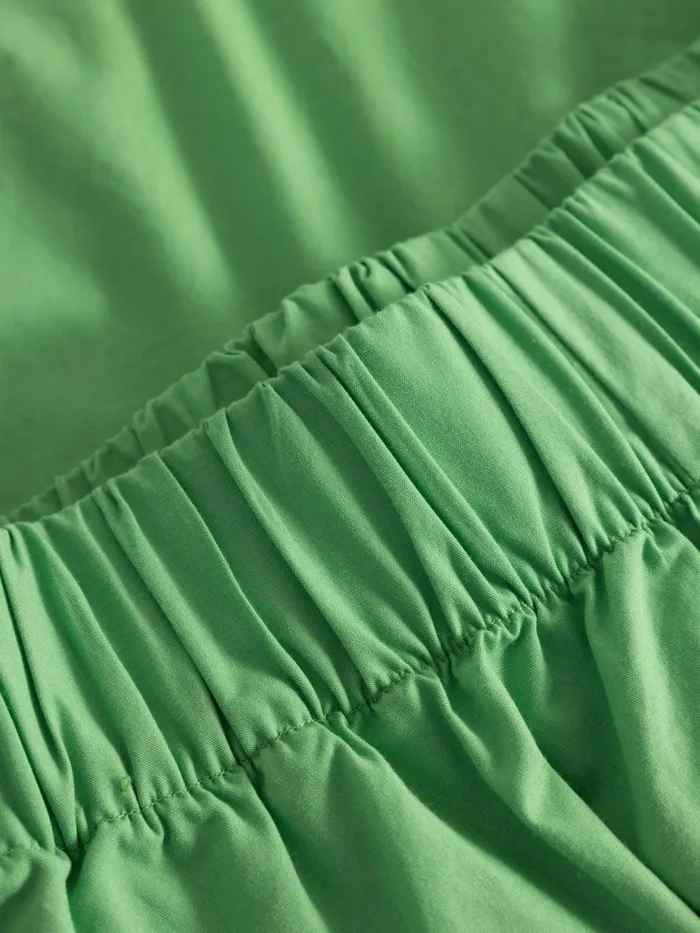 KnowledgeCotton Apparel Shorts Poplin Elastic Waist Shorts Vibrant Green 8211 Women KnowledgeCotton Apparel Shorts Poplin Elastic Waist Shorts Vibrant Green 8211 Women