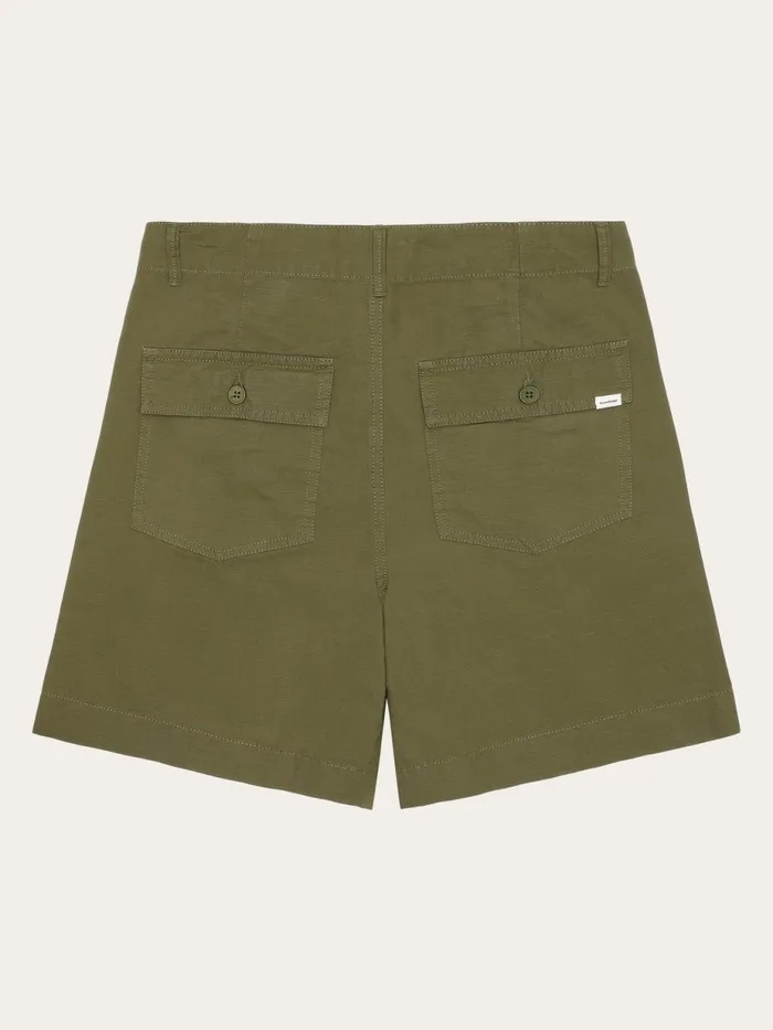 KnowledgeCotton Apparel Shorts POSEY Midrise Wide Slub Yarn Shorts Gotsvegan 8211 Women KnowledgeCotton Apparel Shorts POSEY Midrise Wide Slub Yarn Shorts Gotsvegan 8211 Women