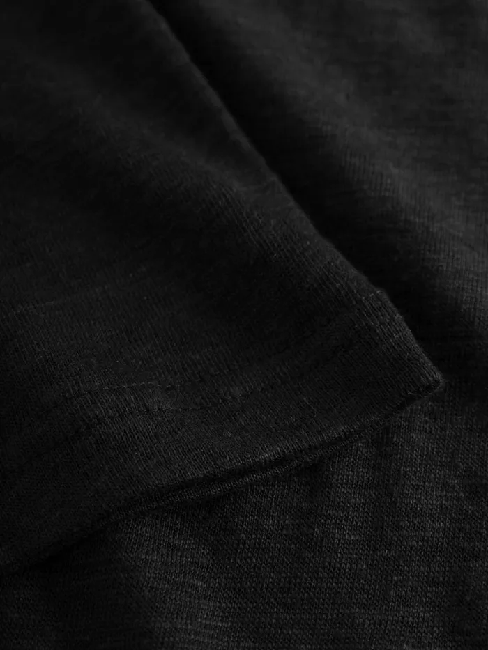 KnowledgeCotton Apparel Skirts And Dresses Linen Short Sleeved Tshirt Dress Black Jet 8211 Women KnowledgeCotton Apparel Skirts And Dresses Linen Short Sleeved Tshirt Dress Black Jet 8211 Women