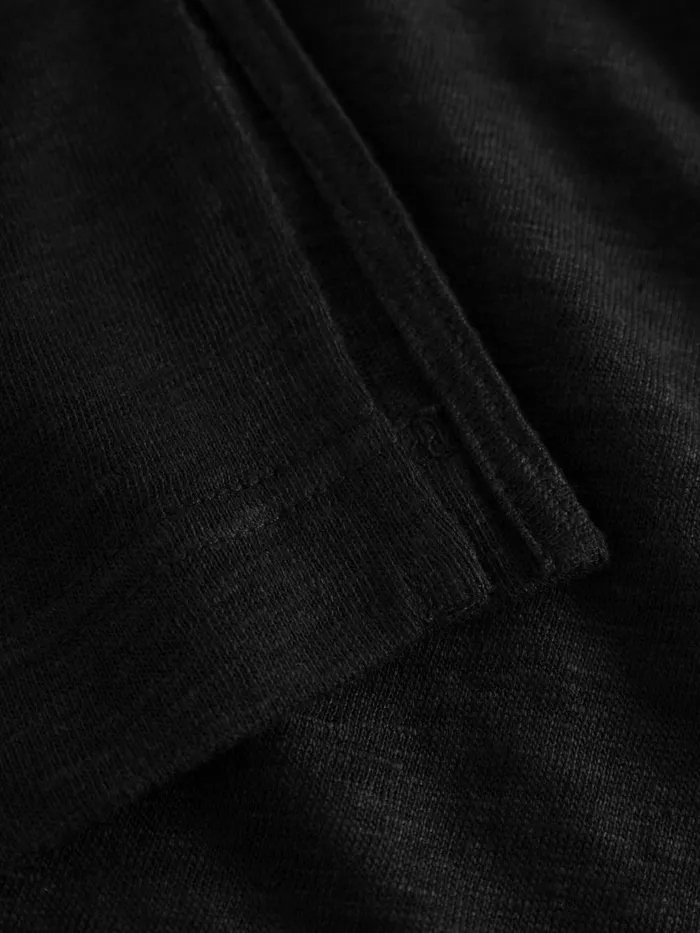 KnowledgeCotton Apparel Skirts And Dresses Linen Short Sleeved Tshirt Dress Black Jet 8211 Women KnowledgeCotton Apparel Skirts And Dresses Linen Short Sleeved Tshirt Dress Black Jet 8211 Women