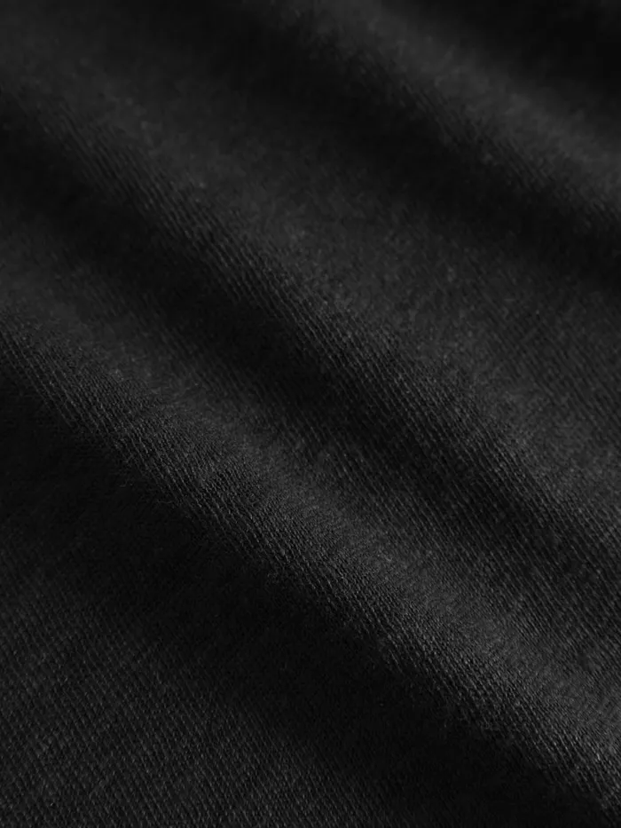 KnowledgeCotton Apparel TShirts And Tops Loose Fold Up Linen Tshirt Black Jet 8211 Women
