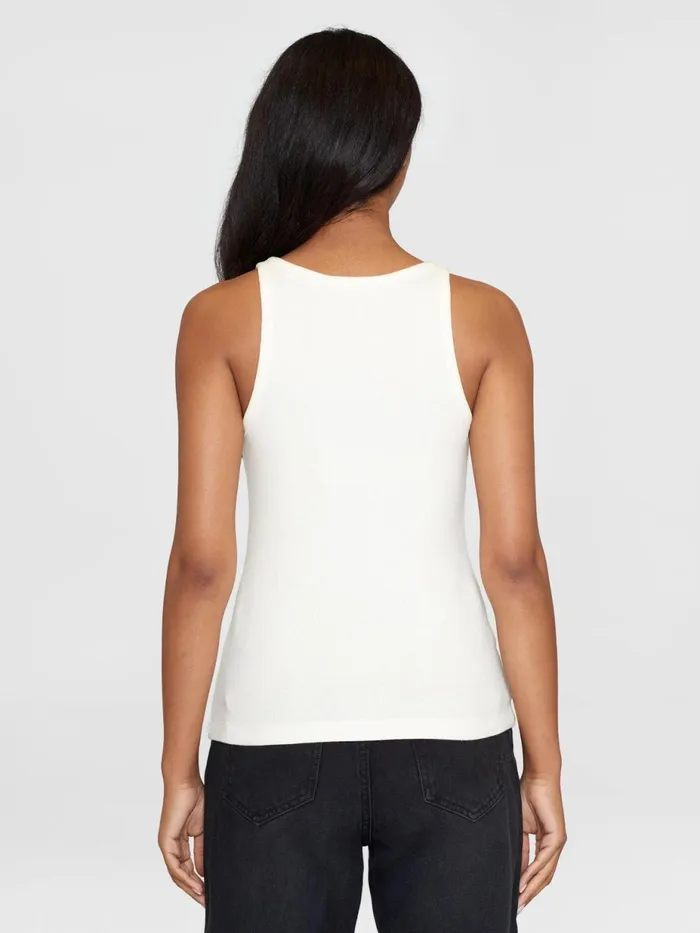 KnowledgeCotton Apparel TShirts And Tops Racer Rib Top Star White 8211 Women KnowledgeCotton Apparel TShirts And Tops Racer Rib Top Star White 8211 Women