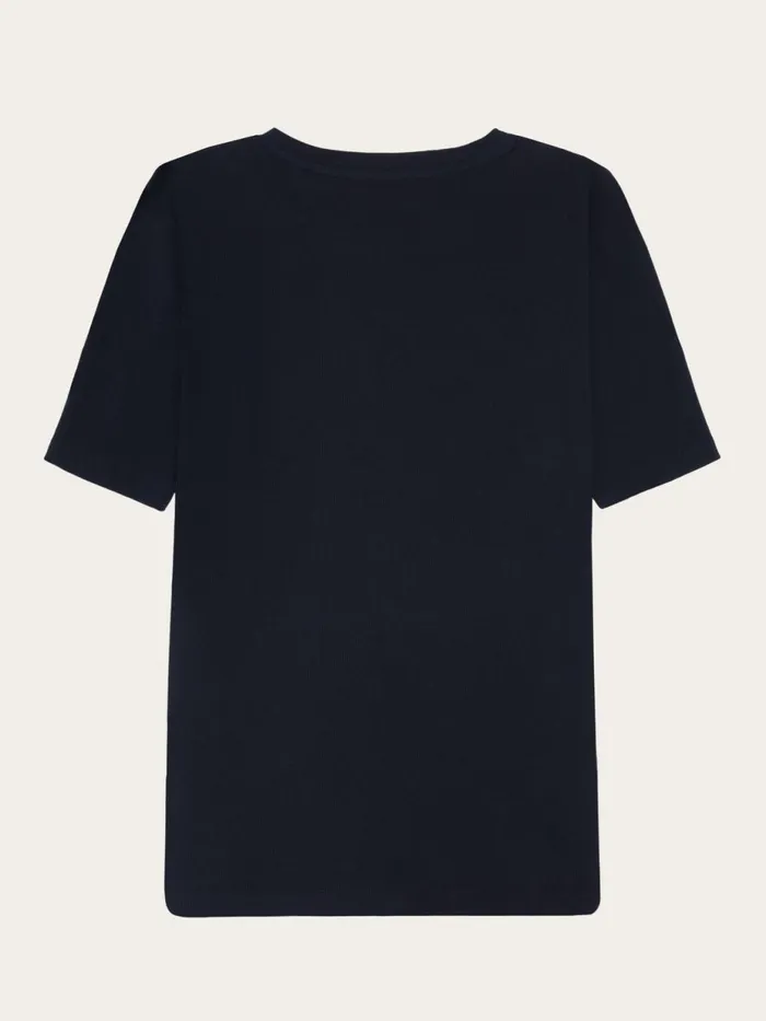 KnowledgeCotton Apparel TShirts And Tops Rib Tshirt Night Sky 8211 Women KnowledgeCotton Apparel TShirts And Tops Rib Tshirt Night Sky 8211 Women