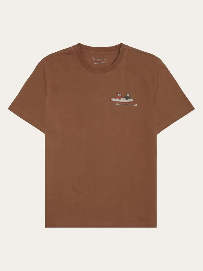 KnowledgeCotton Apparel TShirts Regular Dropshoulder Short Sleeve Heavy Single Jersey Printed Tshirt GOTSVegan Tuffet 8211 Men KnowledgeCotton Apparel TShirts Regular Dropshoulder Short Sleeve Heavy Single Jersey Printed Tshirt GOTSVegan Tuffet 8211 Men