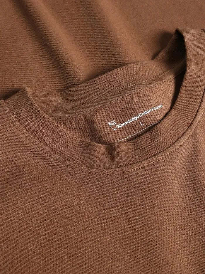 KnowledgeCotton Apparel TShirts Regular Dropshoulder Short Sleeve Heavy Single Jersey Printed Tshirt GOTSVegan Tuffet 8211 Men KnowledgeCotton Apparel TShirts Regular Dropshoulder Short Sleeve Heavy Single Jersey Printed Tshirt GOTSVegan Tuffet 8211 Men