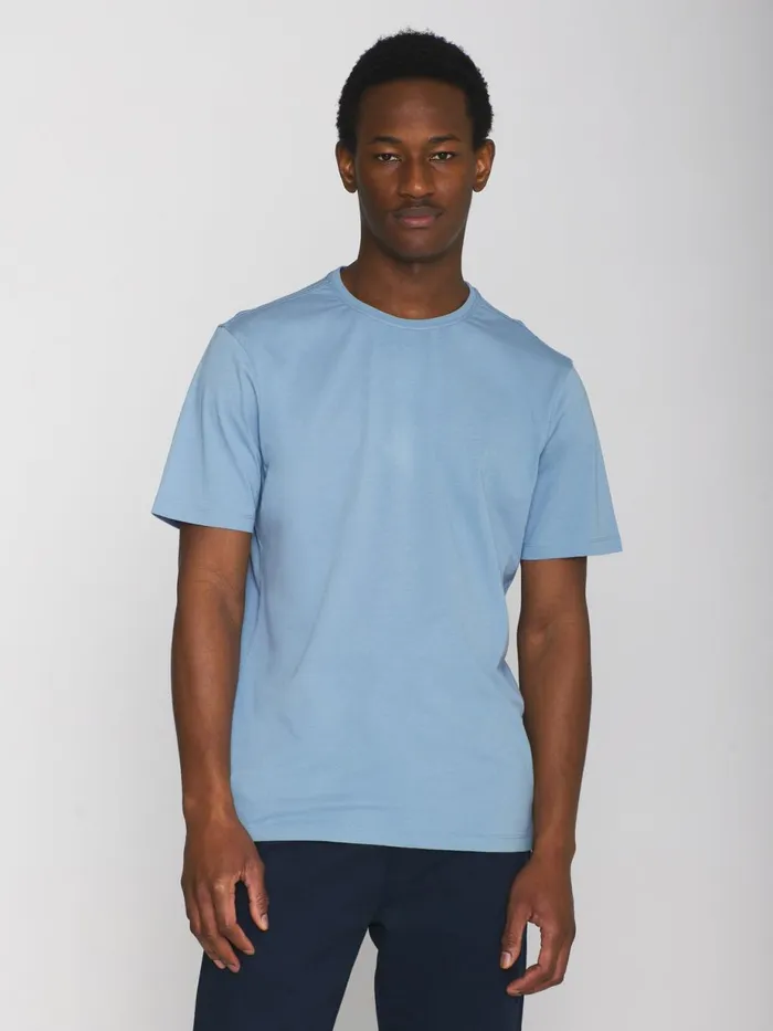 KnowledgeCotton Apparel TShirts Regular Fit Basic Tee Asley Blue 8211 Men KnowledgeCotton Apparel TShirts Regular Fit Basic Tee Asley Blue 8211 Men