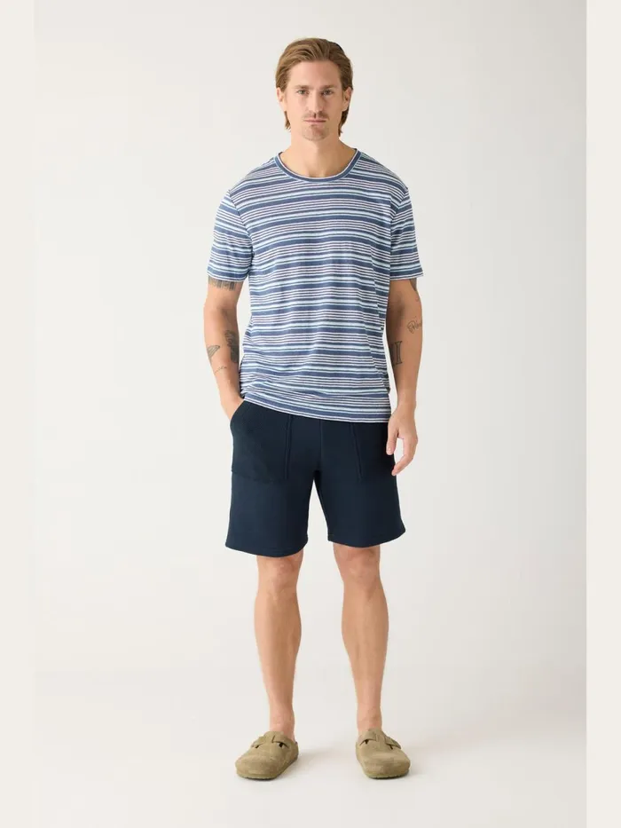 KnowledgeCotton Apparel TShirts Regular Linen Striped Tshirt Gotsvegan 8211 Men KnowledgeCotton Apparel TShirts Regular Linen Striped Tshirt Gotsvegan 8211 Men