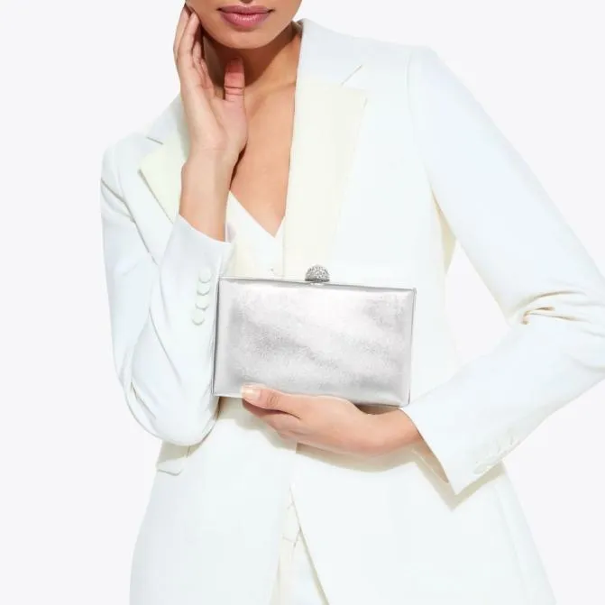 Kurt Geiger Clutch Bags Crystal Kensington Clutch Bag Silver 8211 Women