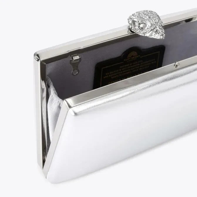 Kurt Geiger Clutch Bags Crystal Kensington Clutch Bag Silver 8211 Women