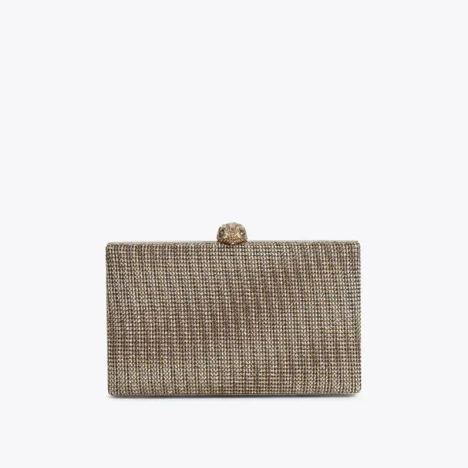 Kurt Geiger Clutch Bags Fabric Kensington Clutch Bag Beige 8211 Women