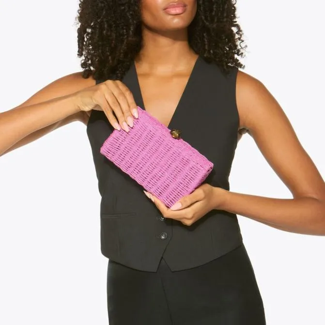 Kurt Geiger Clutch Bags Kensington Clutch Bag Pink Combination 8211 Women