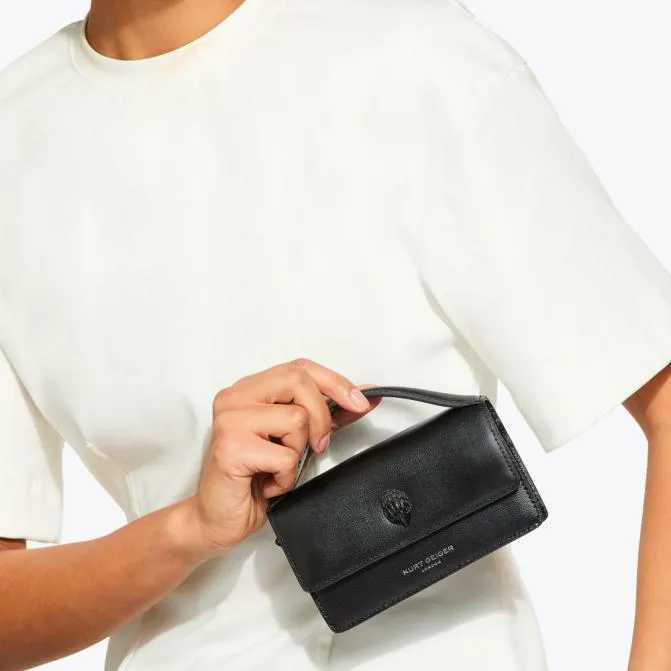 Kurt Geiger Crossbody Bags Extra Small Bond Drench Top Handle Bag Black 8211 Women