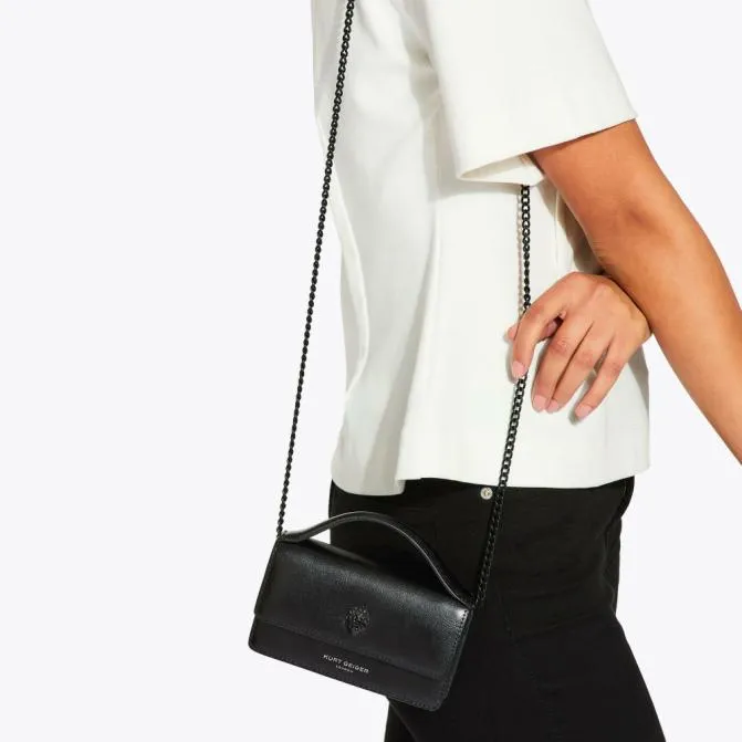 Kurt Geiger Crossbody Bags Extra Small Bond Drench Top Handle Bag Black 8211 Women