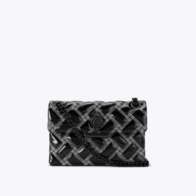 Kurt Geiger Crossbody Bags Mini Drench Kensington Bag Black White 8211 Women