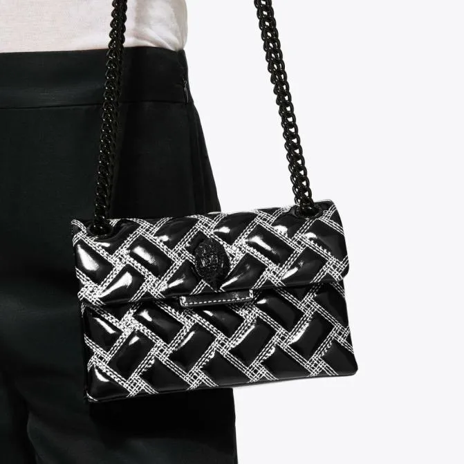 Kurt Geiger Crossbody Bags Mini Drench Kensington Bag Black White 8211 Women