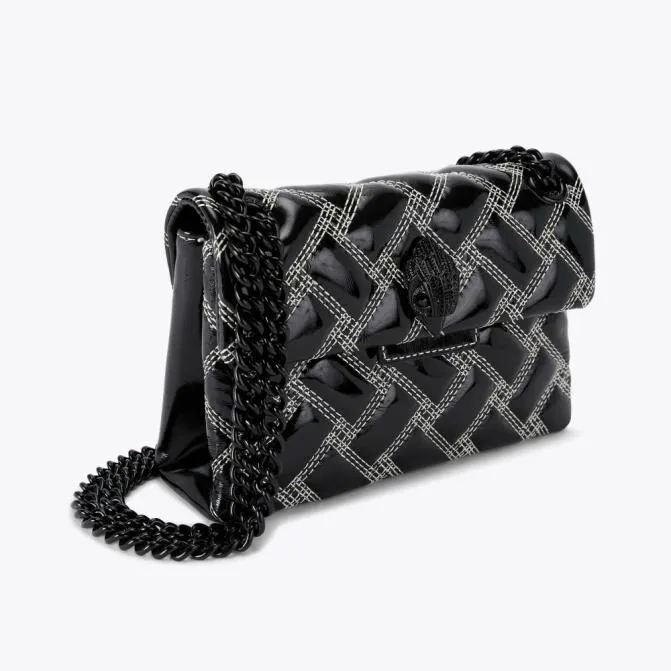 Kurt Geiger Crossbody Bags Mini Drench Kensington Bag Black White 8211 Women