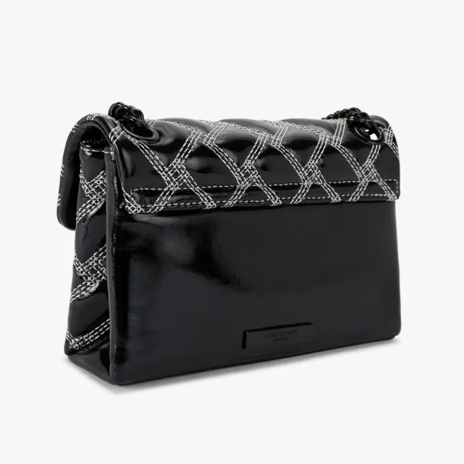 Kurt Geiger Crossbody Bags Mini Drench Kensington Bag Black White 8211 Women
