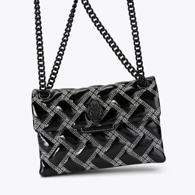 Kurt Geiger Crossbody Bags Mini Drench Kensington Bag Black White 8211 Women