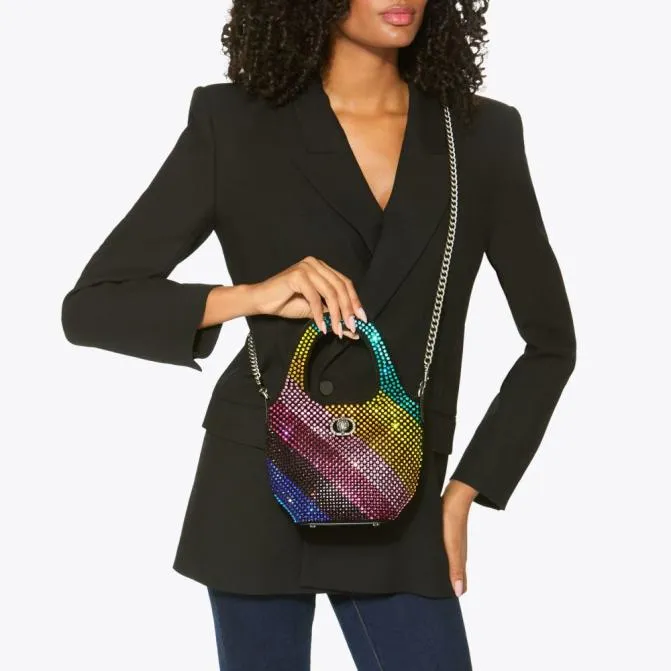Kurt Geiger Crossbody Bags Small Chelsea Crystal Bag Black Combination 8211 Women