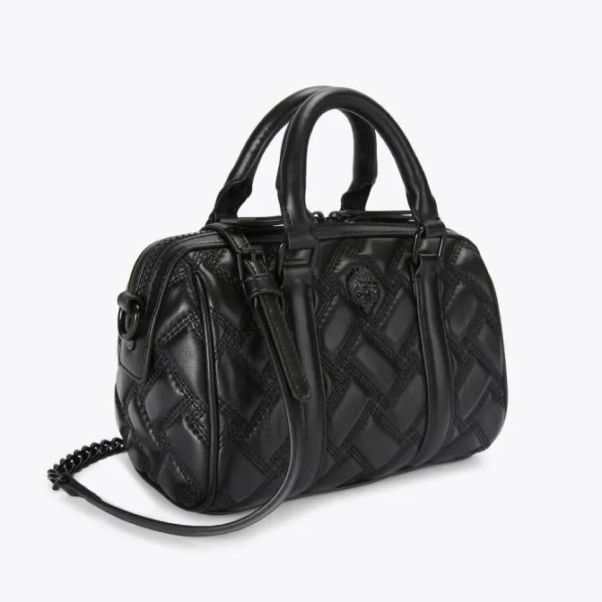 Kurt Geiger Crossbody Bags Small Kensington Drench Boston Bag Black 8211 Women