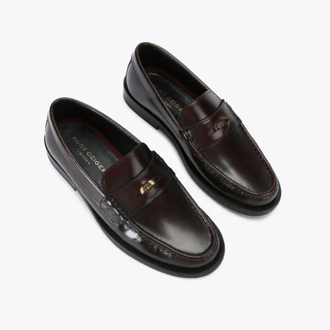 Kurt Geiger Dress Shoes Luis Penny Loafer Wine 8211 Men