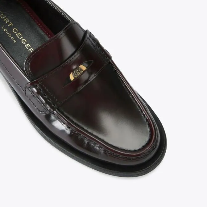 Kurt Geiger Dress Shoes Luis Penny Loafer Wine 8211 Men