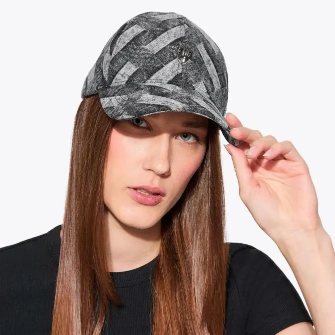 Kurt Geiger Hats Kensington Cap Black Grey 8211 Women