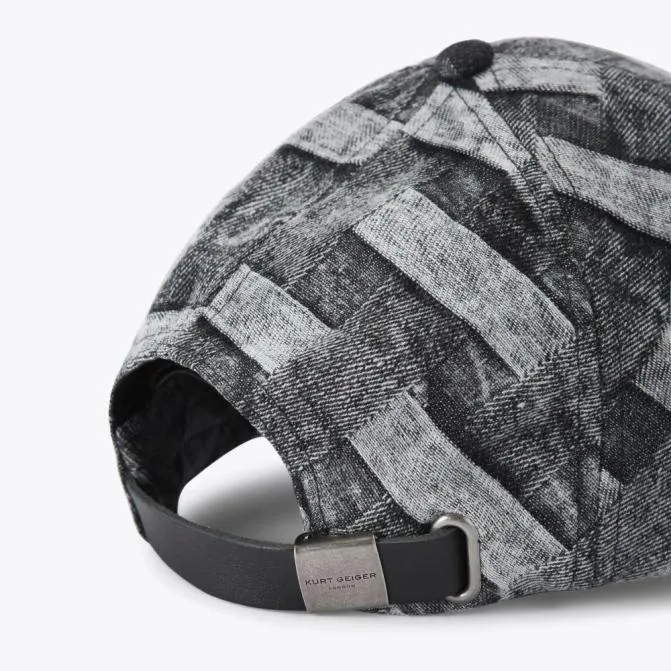 Kurt Geiger Hats Kensington Cap Black Grey 8211 Women