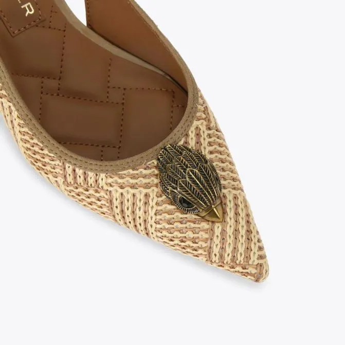 Kurt Geiger Heels Belgravia Sling Back Heel Beige Combination 8211 Women