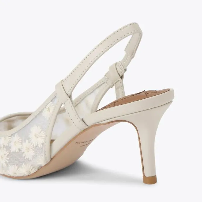 Kurt Geiger Heels Belgravia Sling Back Heel Cream 8211 Women